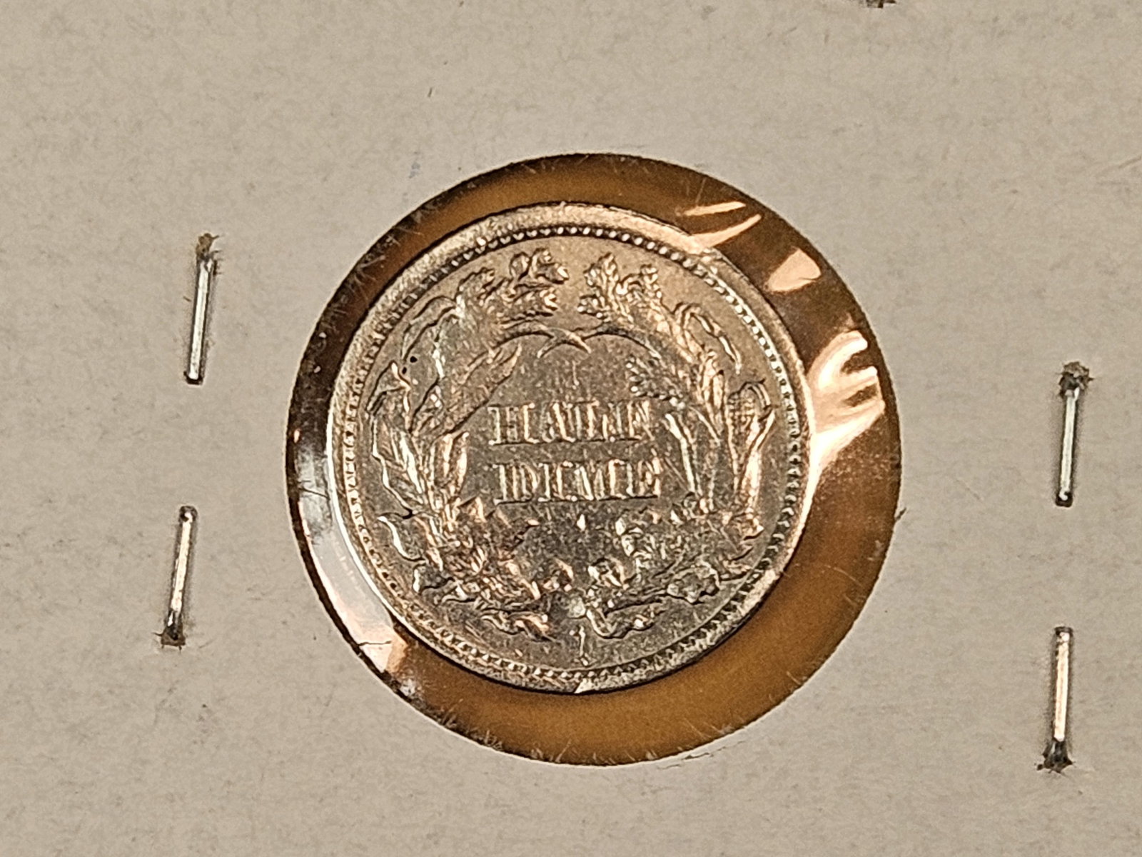Three mixed Seated Liberty silver Half Dimes - 5