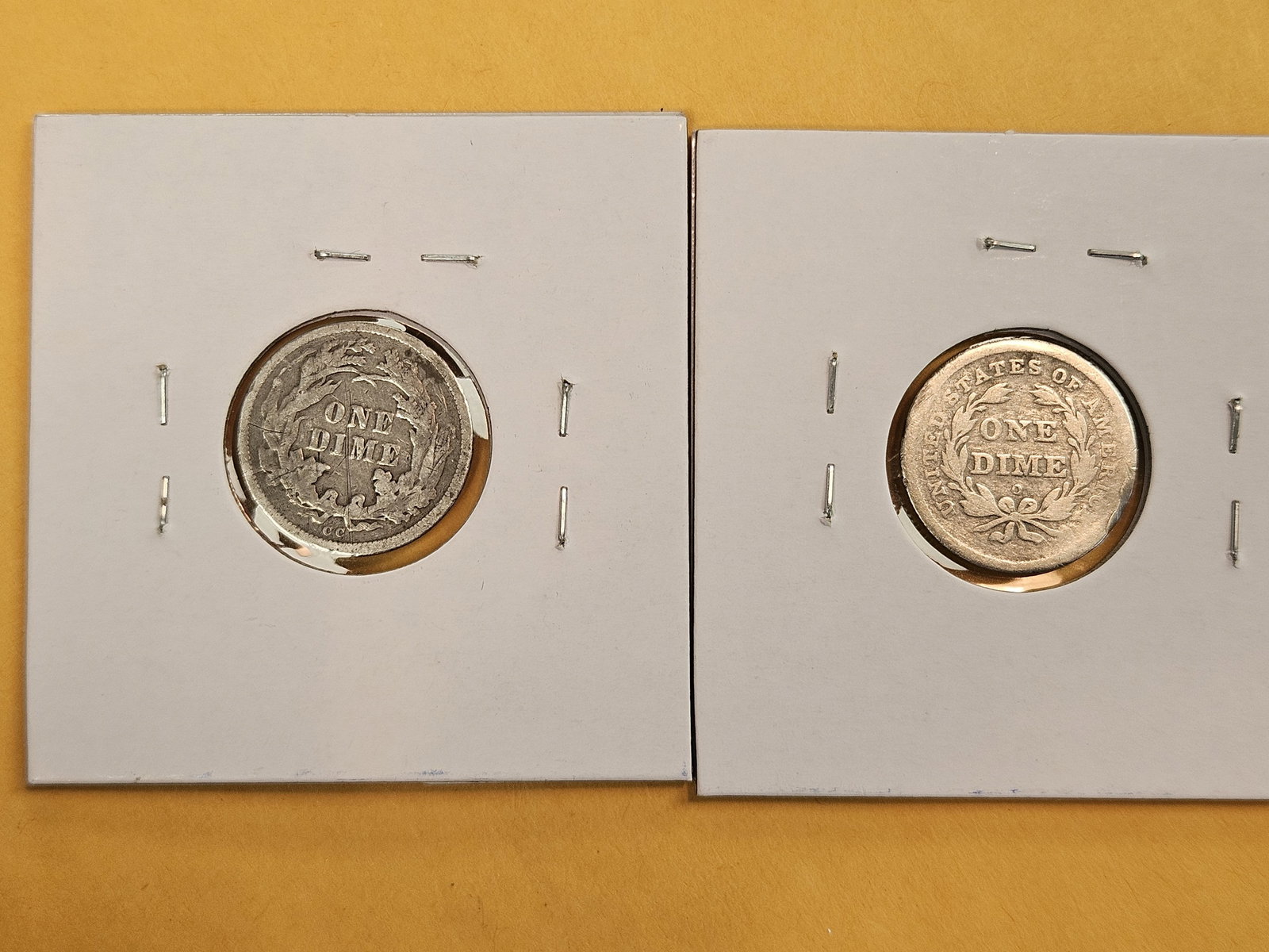 Two little better Seated Liberty Silver Dimes - 3
