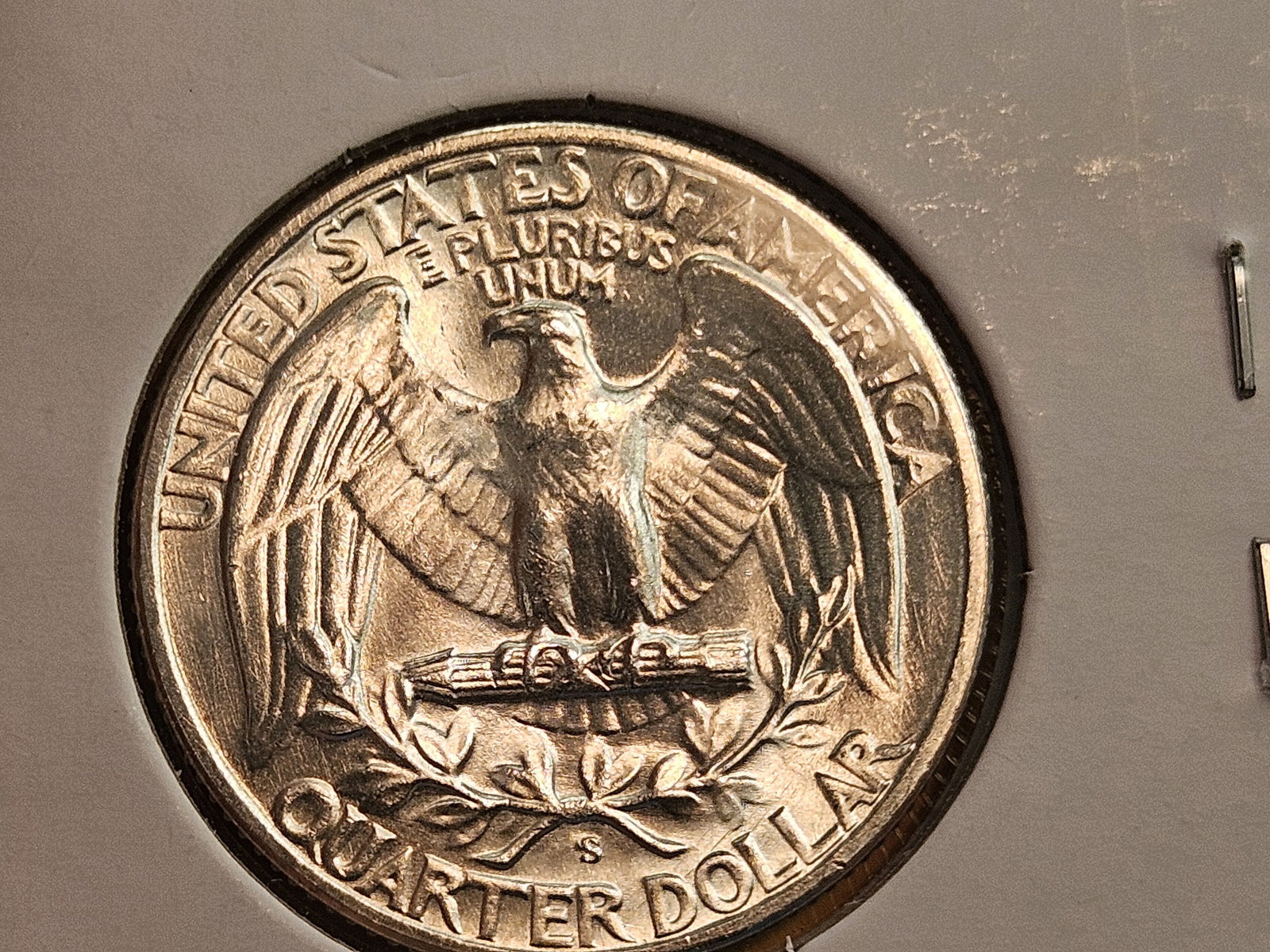 Variety! 1954-S/S Repunched Mint Mark Washington silver Quarter - 5