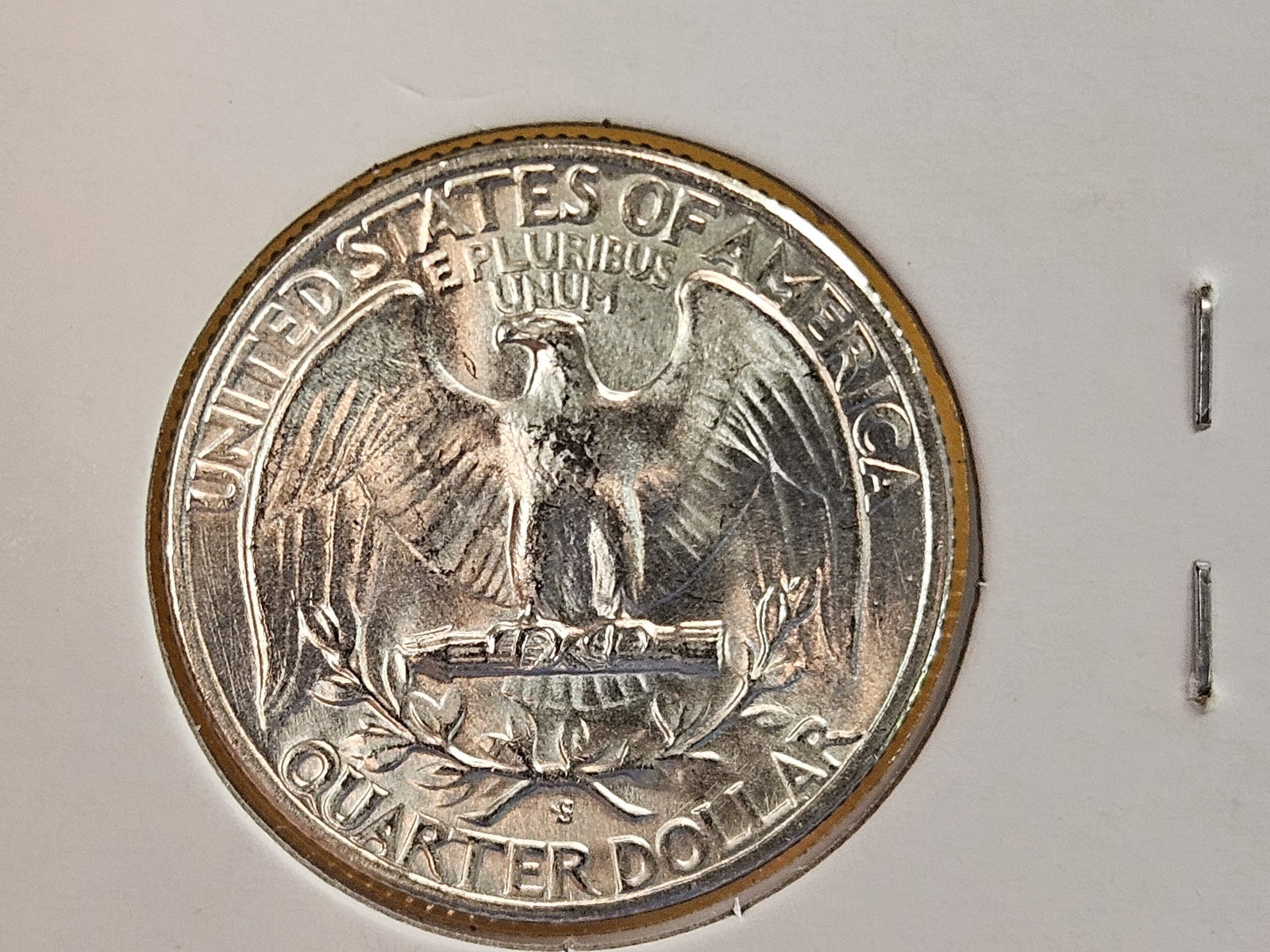 Variety! 1954-S/S Repunched Mint Mark Washington silver Quarter - 6