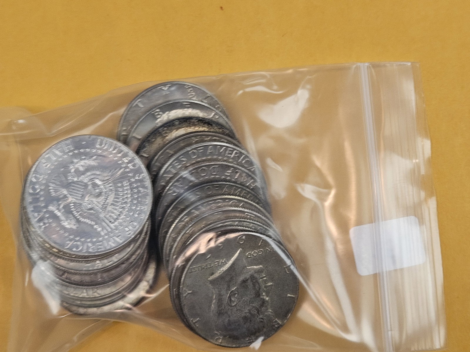 Twenty-Two mixed, Silver, Kennedy Half Dollars - 2
