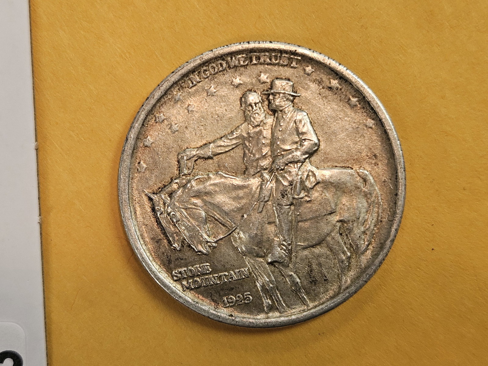 About Uncirculated plus 1925 Commemorative silver Half Dollar - 3