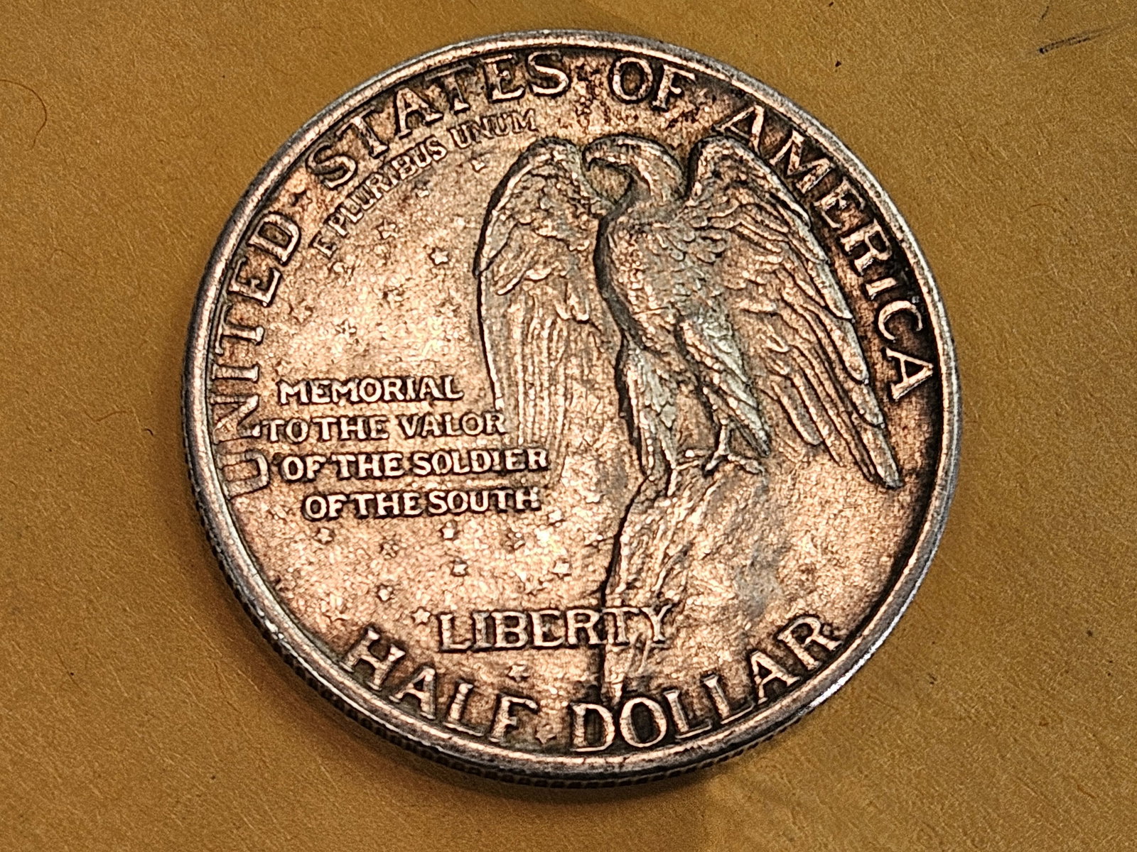 About Uncirculated plus 1925 Commemorative silver Half Dollar - 4