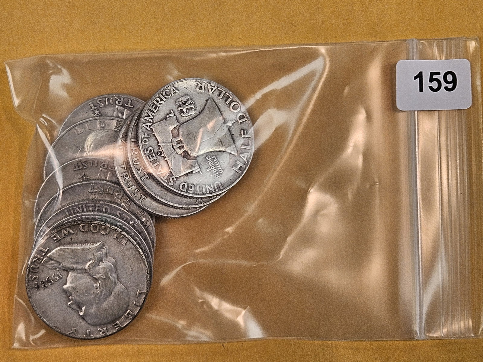 Ten mixed silver Half Dollars: Circulated