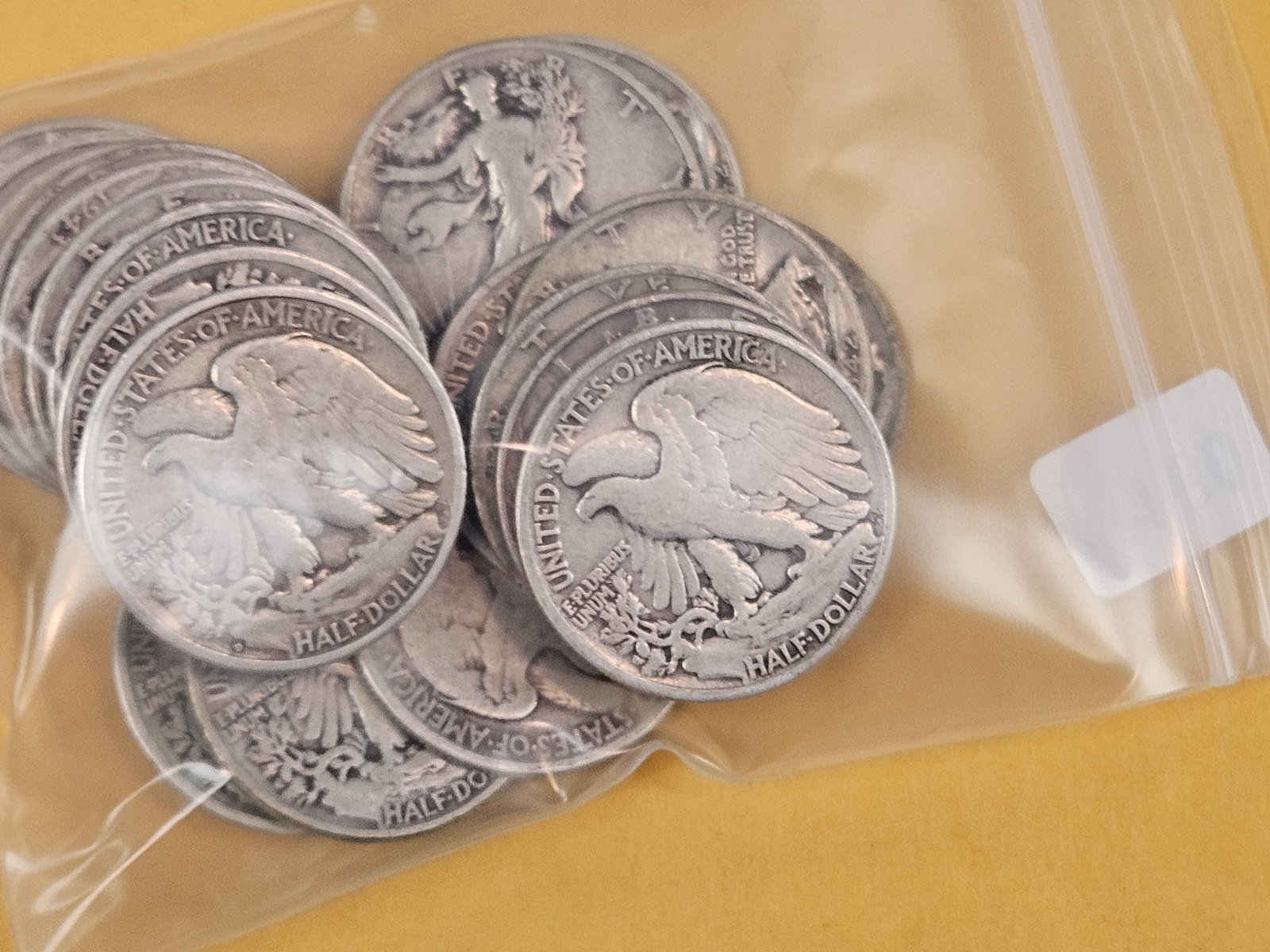 Twenty mixed silver Walking Liberty Half Dollars - 2