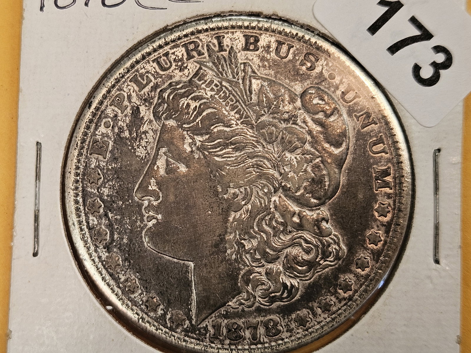 ** KEY DATE ** 1878-CC Morgan Silver Dollar: KEY DATE! CARSON CITY! Not sure if it's been gilted in silver or what