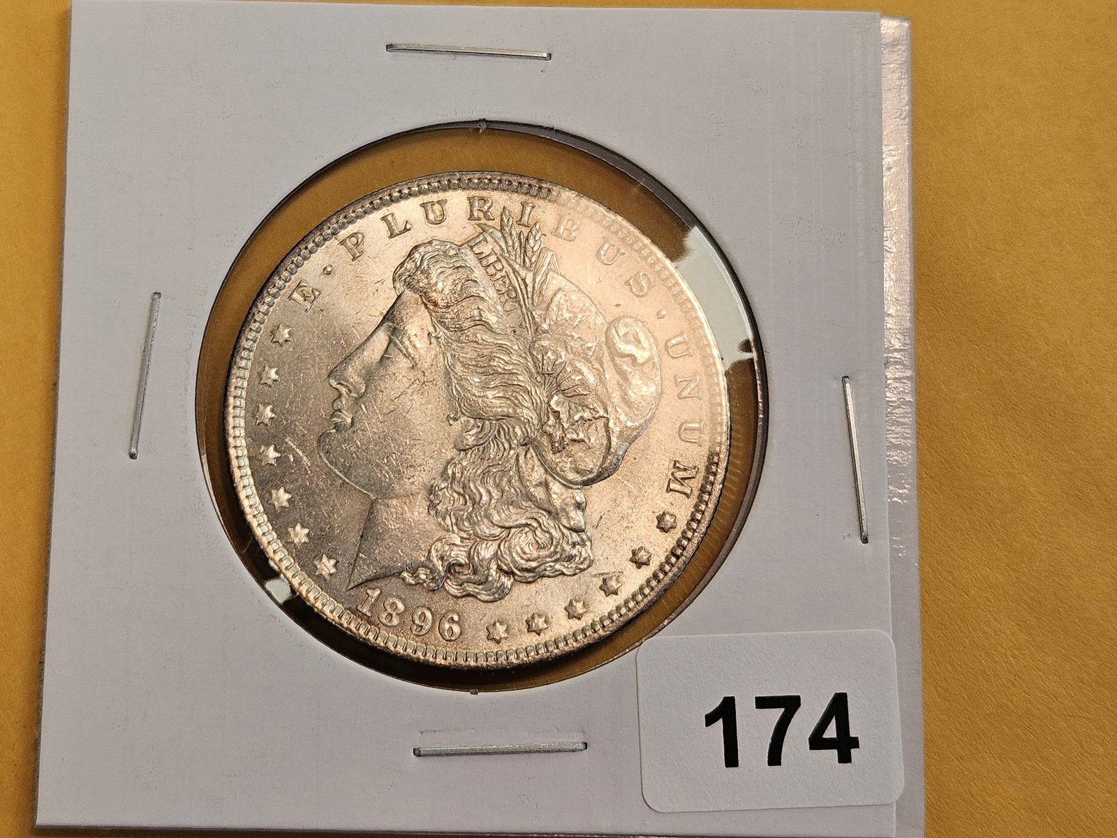 Brilliant Uncirculated 1896 Morgan Silver dollar - 2