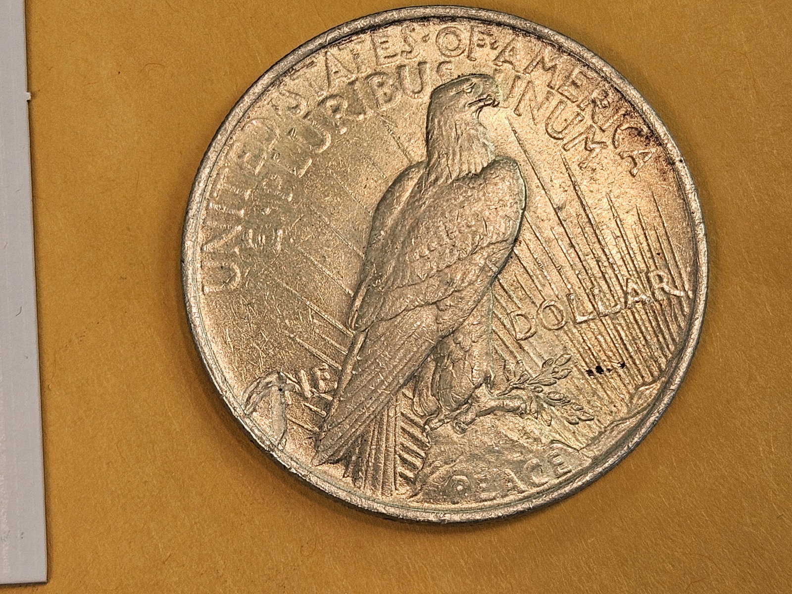 MINT ERROR! Bright About Uncirculated 1922 Peace silver Dollar - 3