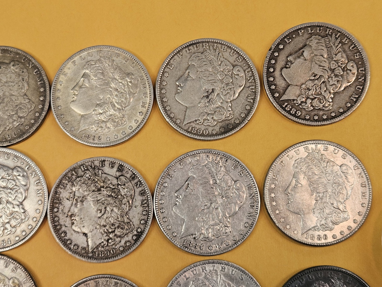 ** FULL ROLL ** Twenty Morgan Silver Dollars - 3