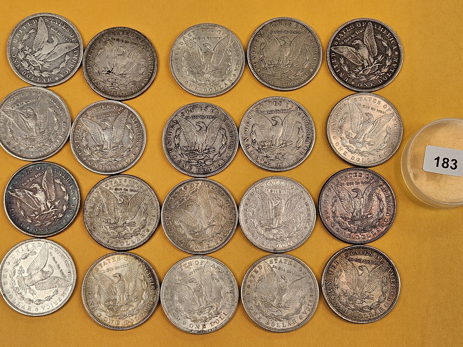 ** FULL ROLL ** Twenty Morgan Silver Dollars - 6