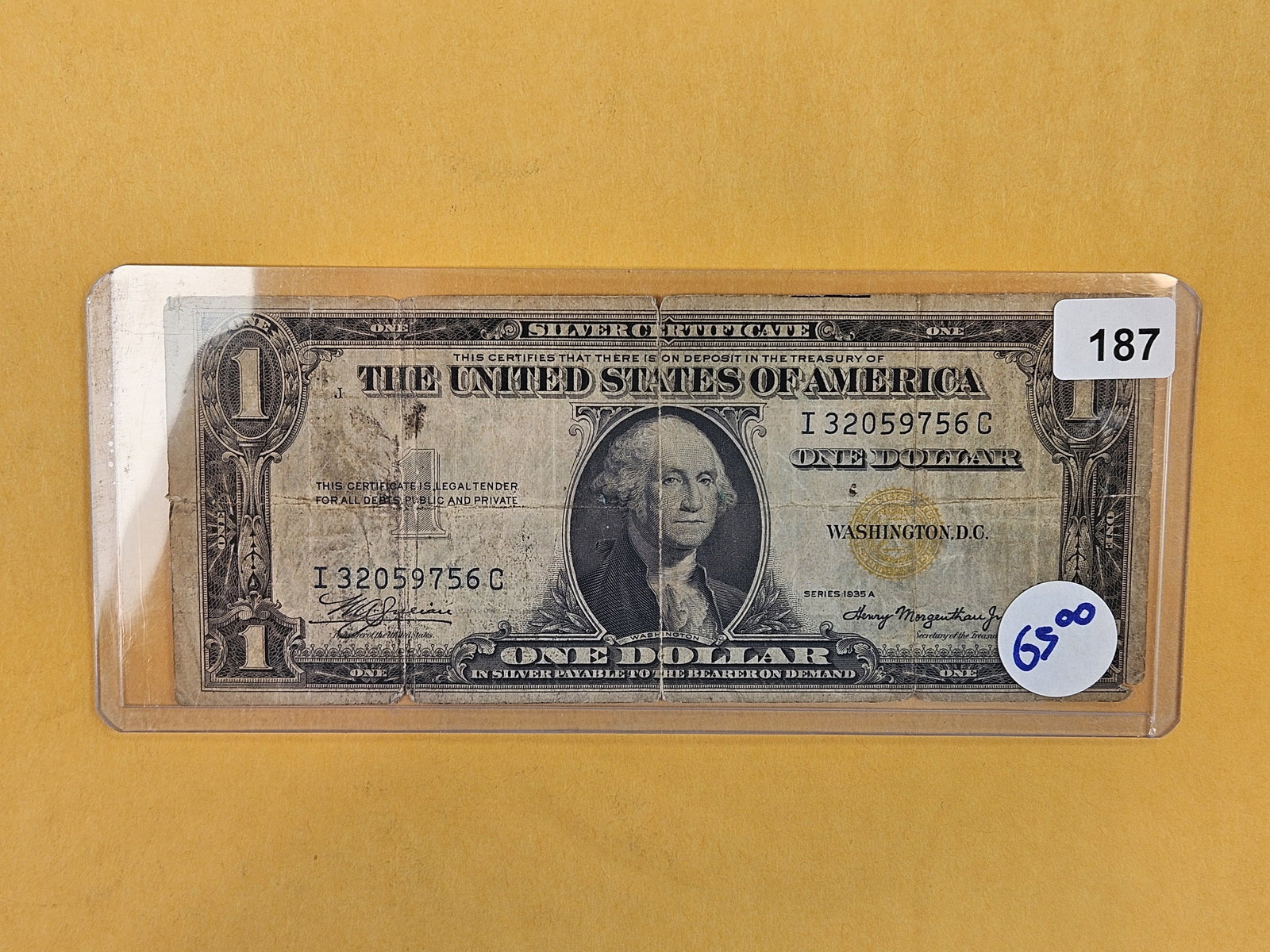 Series 1935-A One Dollar Silver Certificate (1 of 2)