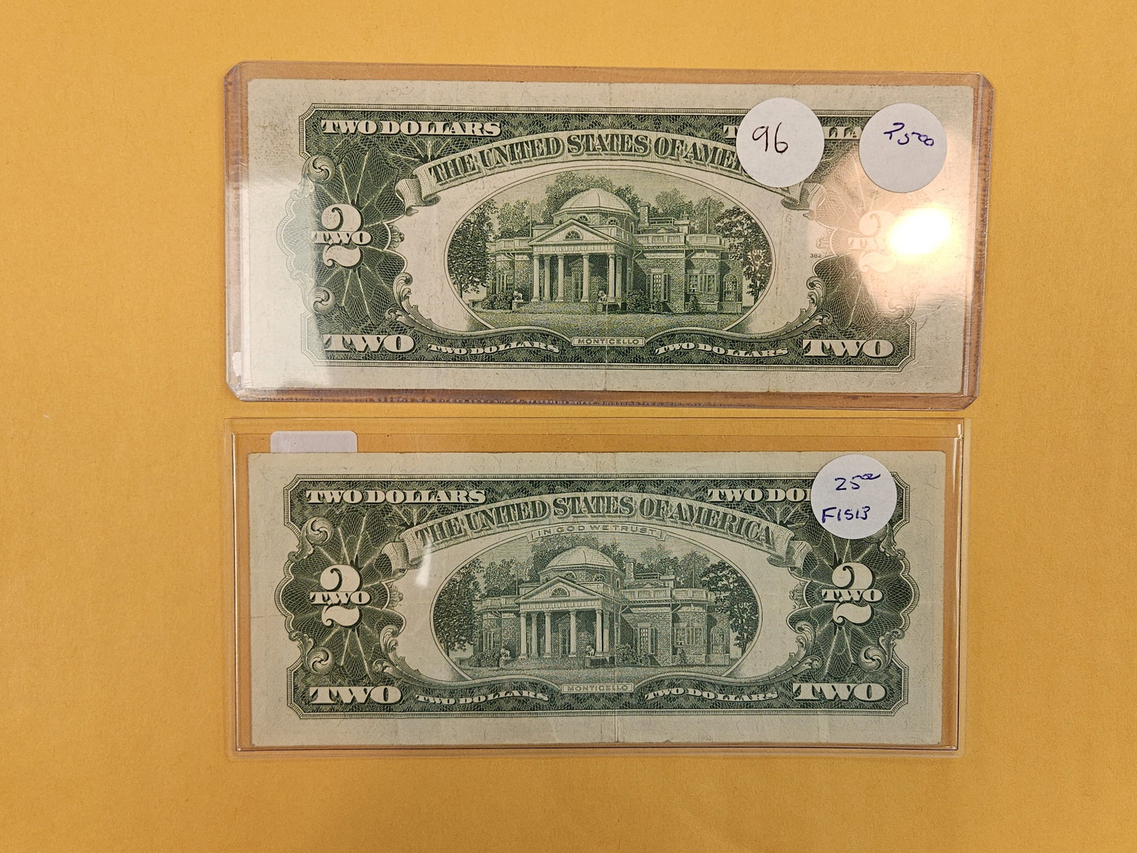 Two little better Two Dollar Red Seal US Notes - 2