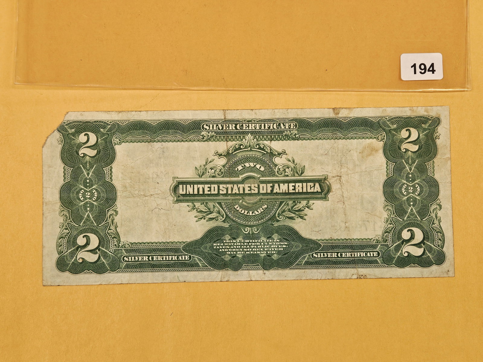 Scarcer 1899 Two Dollar Large Size Silver Certificate - 2