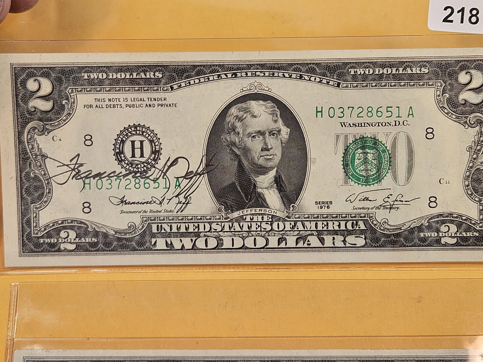 Three $2 US Notes with Signatures - 3