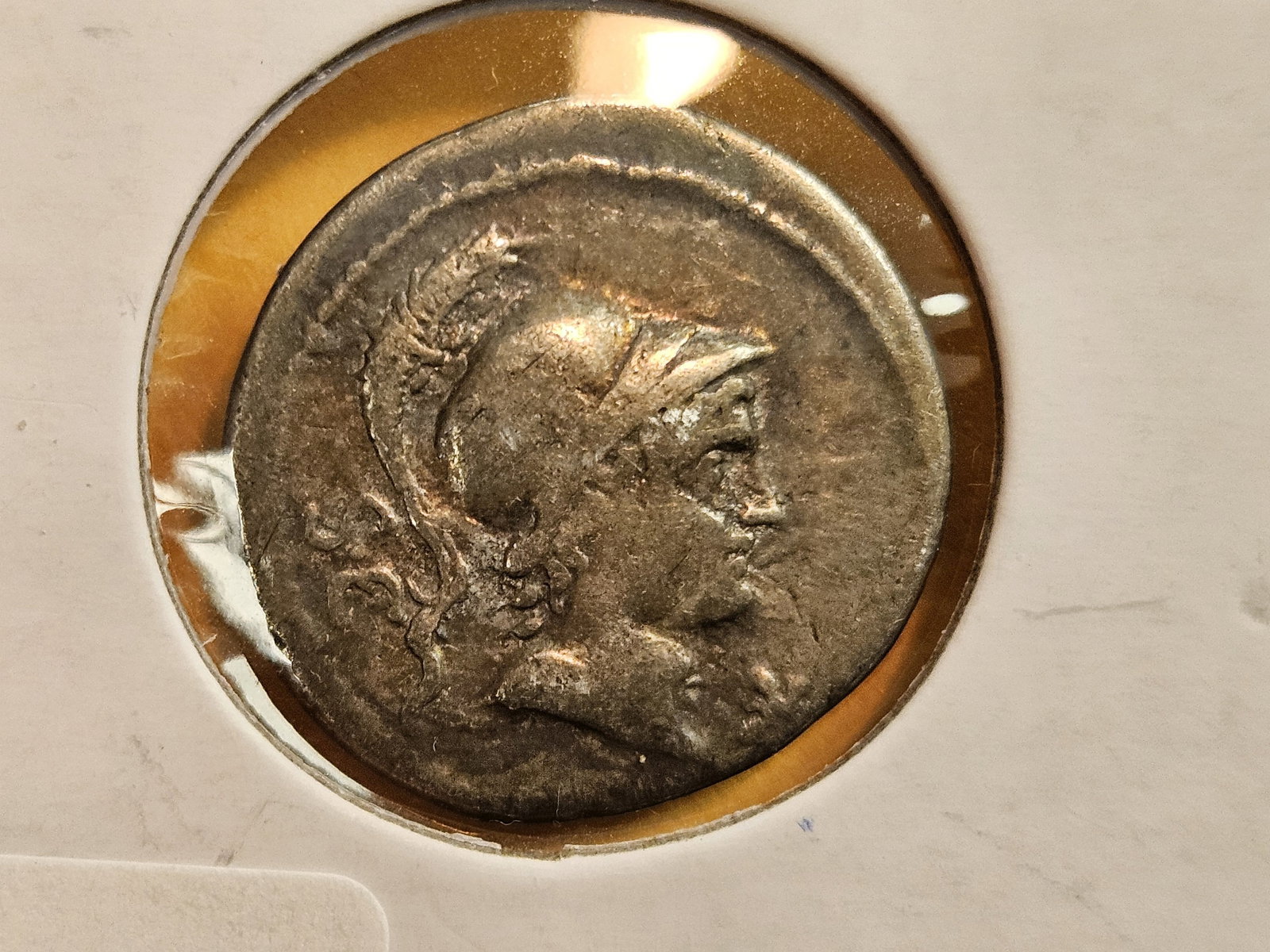 ANCIENT! Roman Empire silver Denarius: l.lucretius ttio bc 74 bc