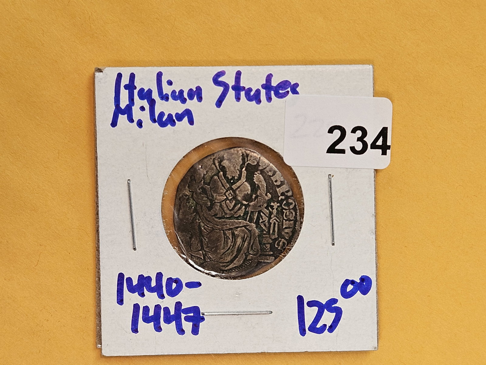 1440 - 1447 Silver Italian States - Milan 2 soldi - 2
