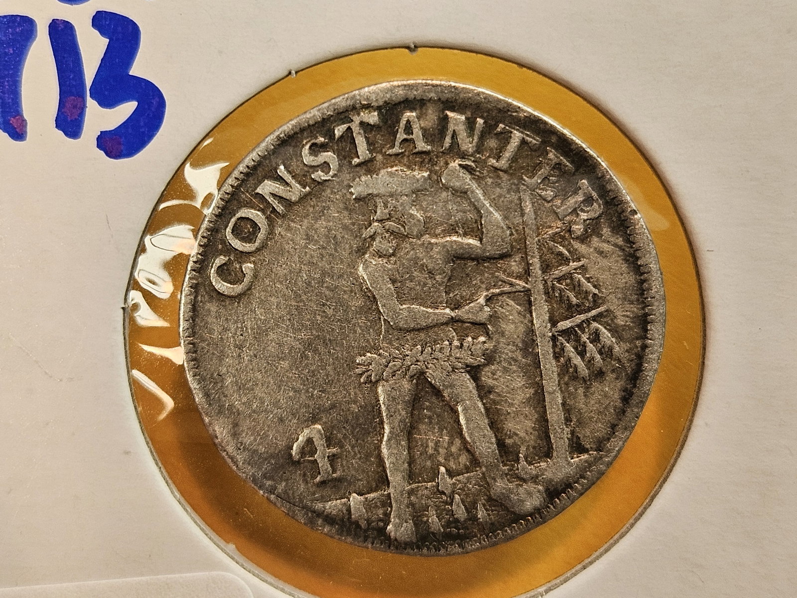 1713 Brunswick Wolfenbuttel silver 4 mariengroschen: Wild Man