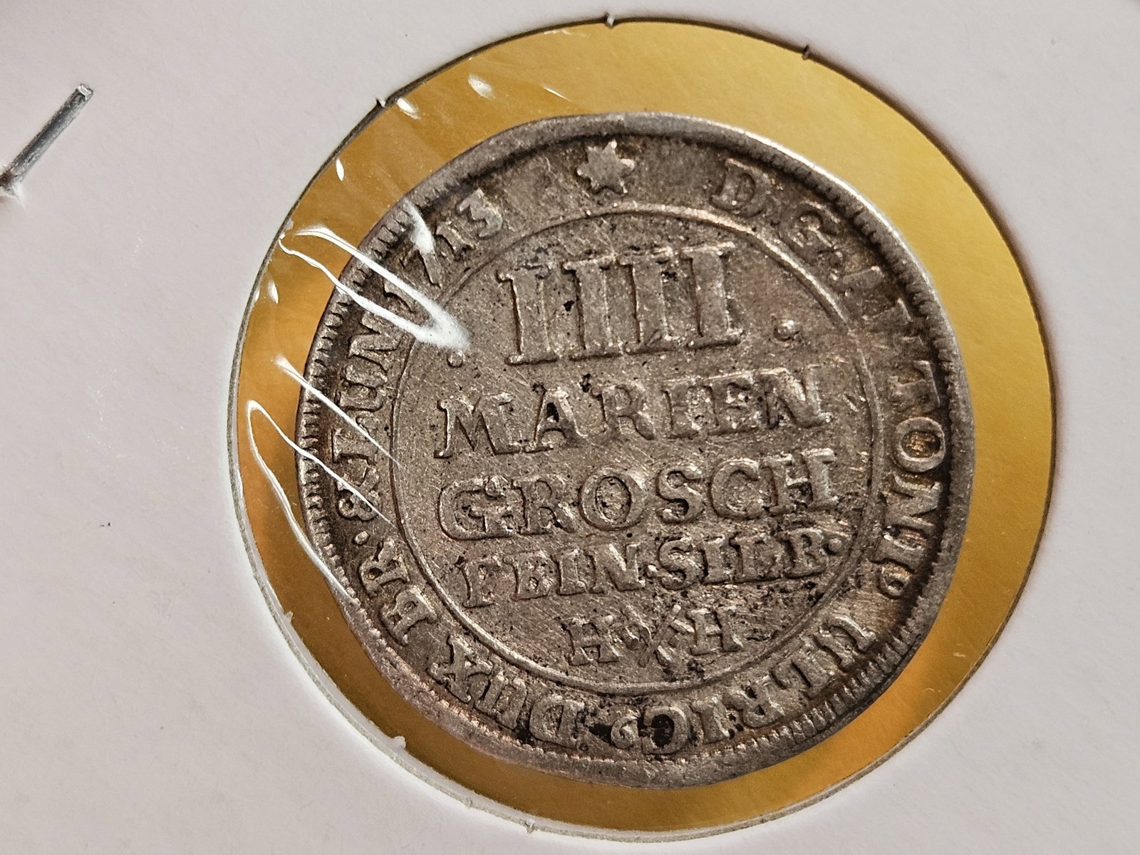 1713 Brunswick Wolfenbuttel silver 4 mariengroschen - 3