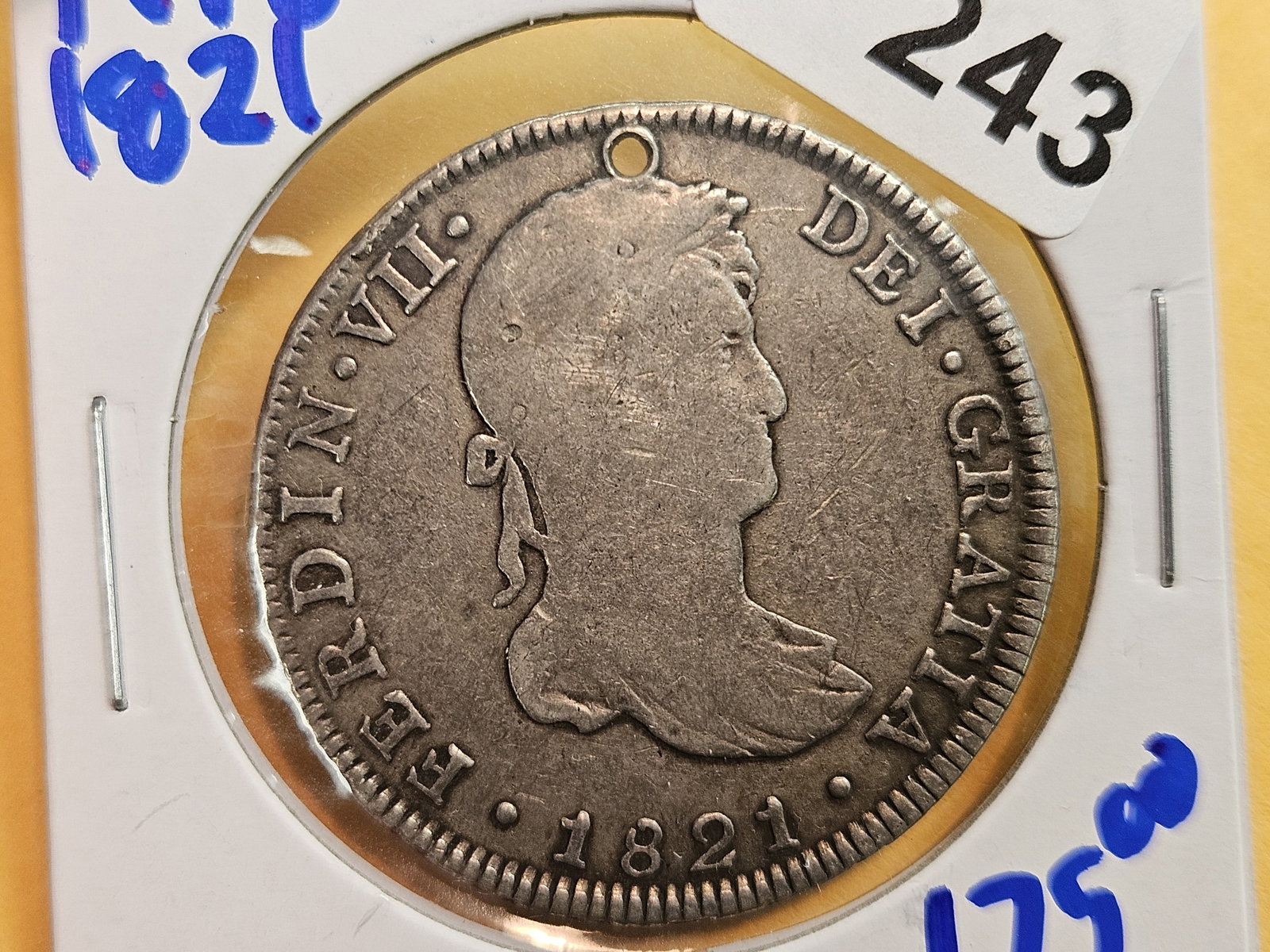 1821 Spanish Colonies Peru silver 4 reales (1 of 3)
