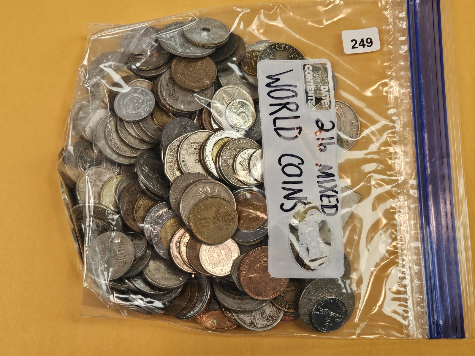 TWO POUNDS of mixed World Coins: From dealer. Unsearched by us