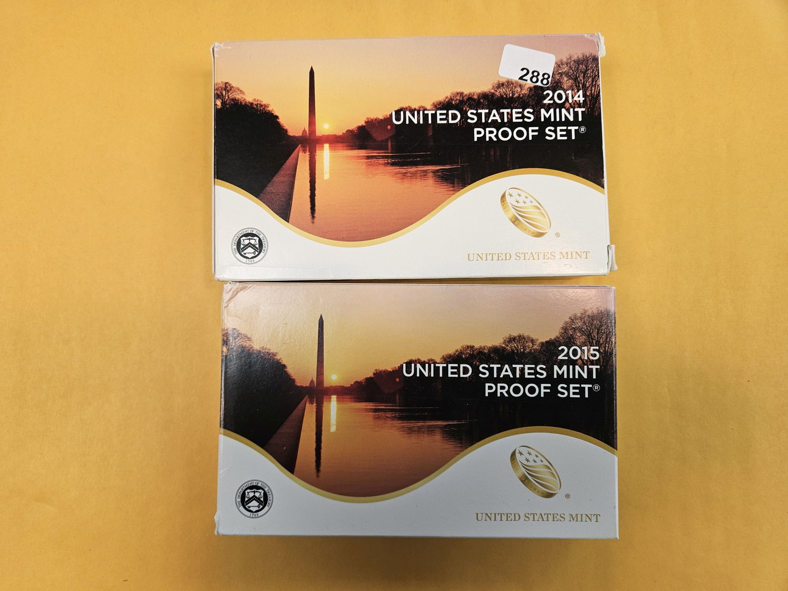 2014 and 2015 US Proof Sets: In OGP with COAs