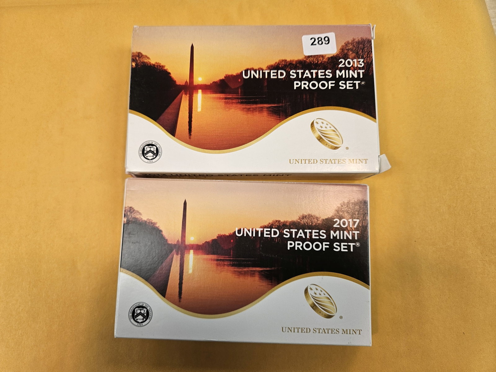 2013 and 2017 US Proof Sets: In OGP with COAs