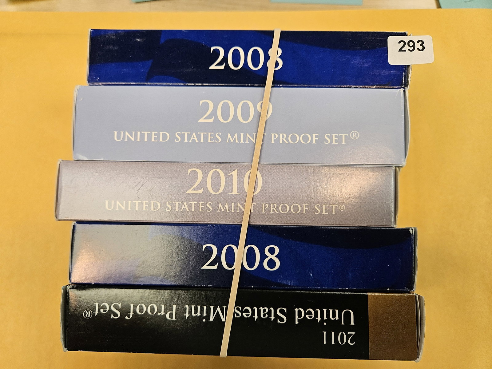 Five mixed, little better, US Proof Sets: In OGP with COAs