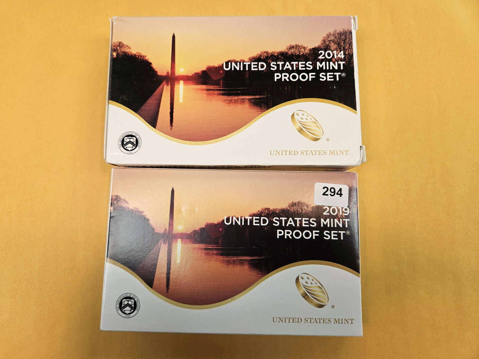 2014 and 2019 US Proof Sets: In OGP with COAs