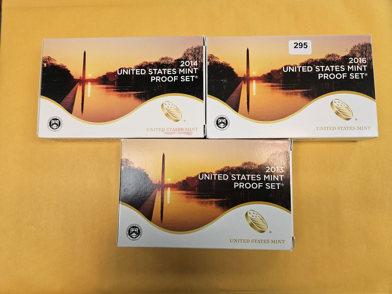 2013, 2014 and 2016 US Proof Sets: In OGP with COAs