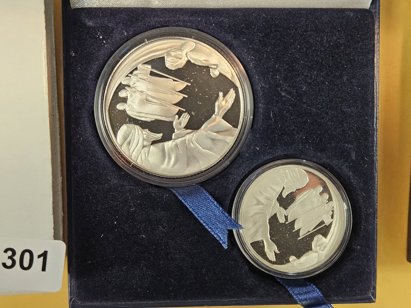 Two GEM Proof Deep Cameo 2-Coin Silver Sets - 2