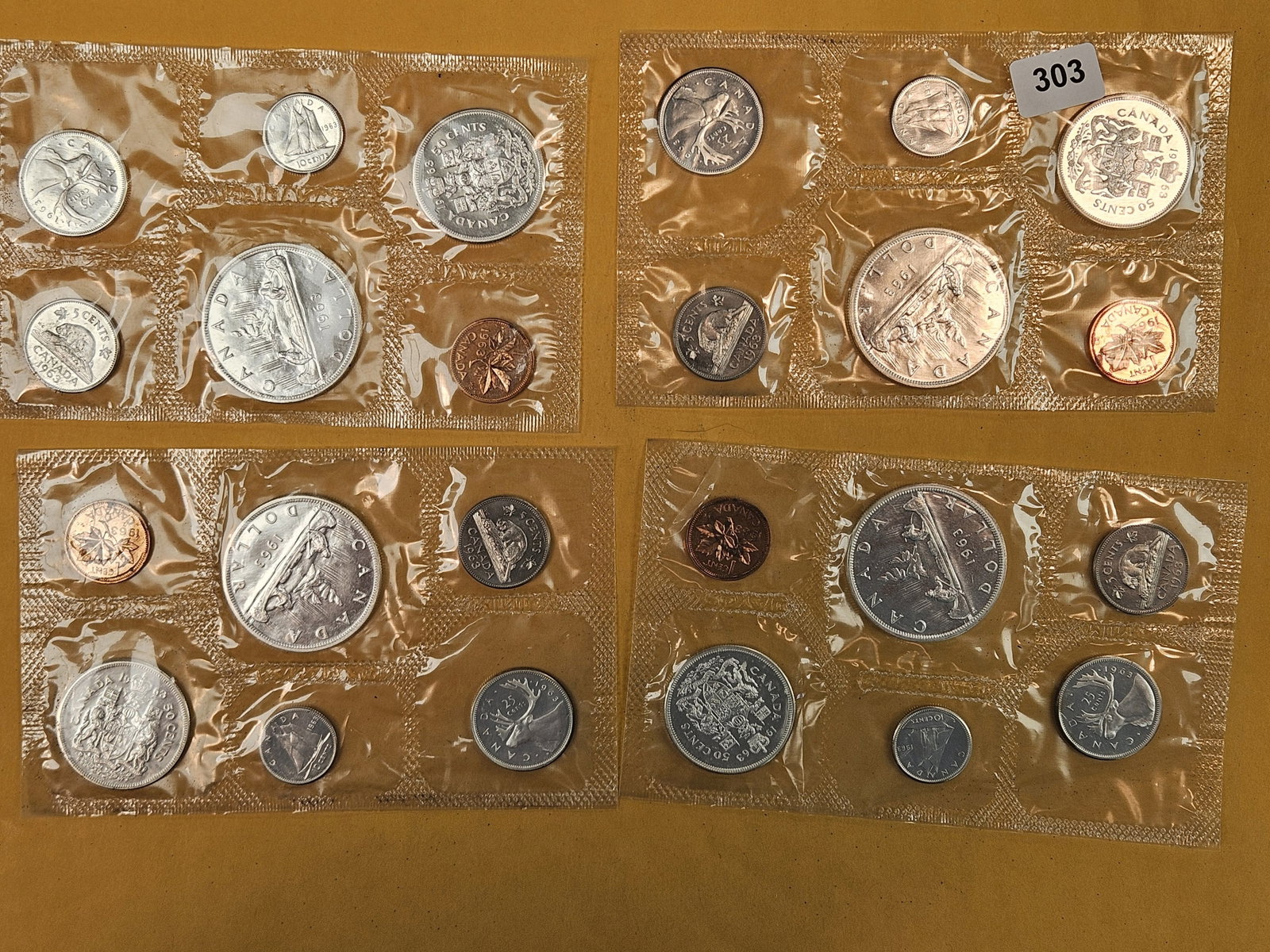 Four GEM Prooflike Silver Canadian Coin Sets (1 of 2)