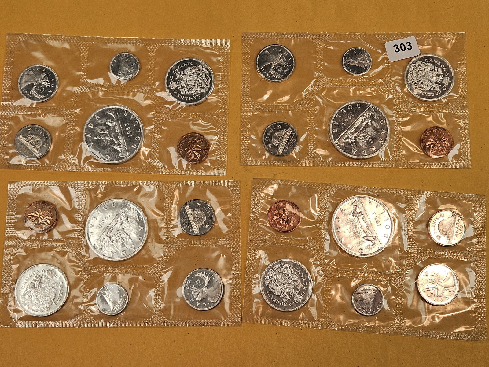 Four GEM Prooflike Silver Canadian Coin Sets - 2