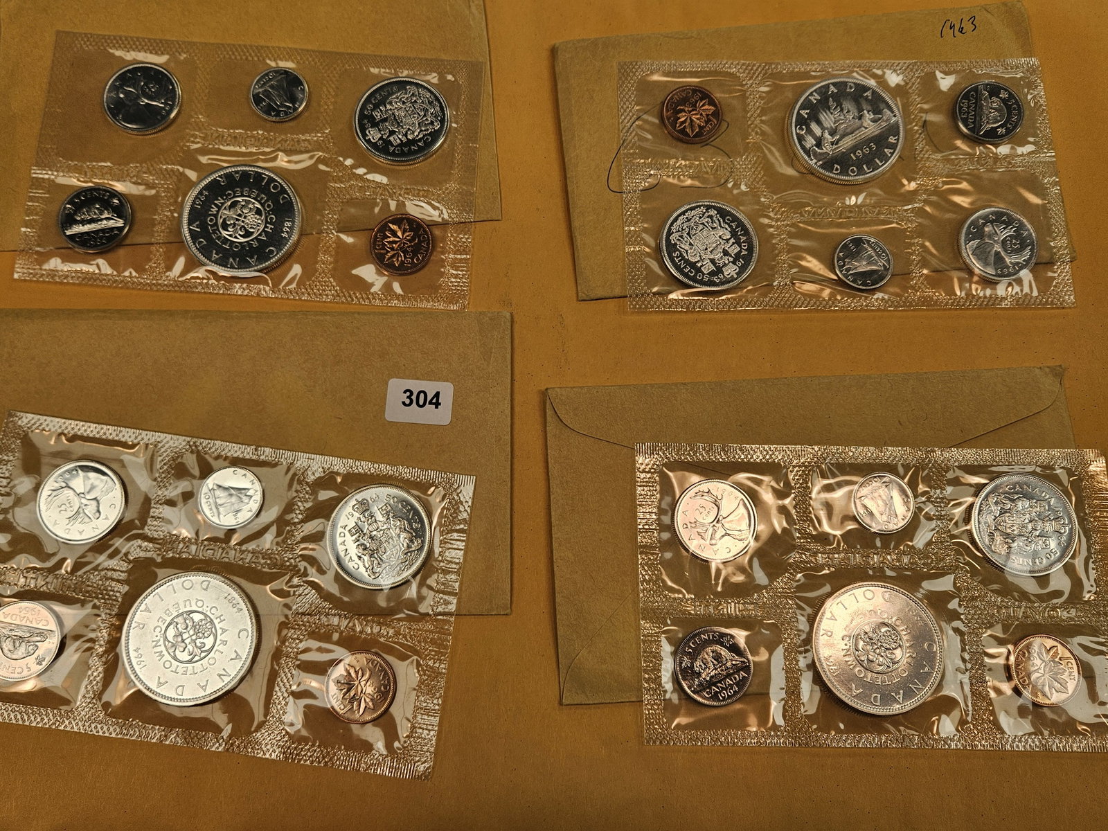 Four GEM Prooflike Silver Canadian Coin Sets - 2