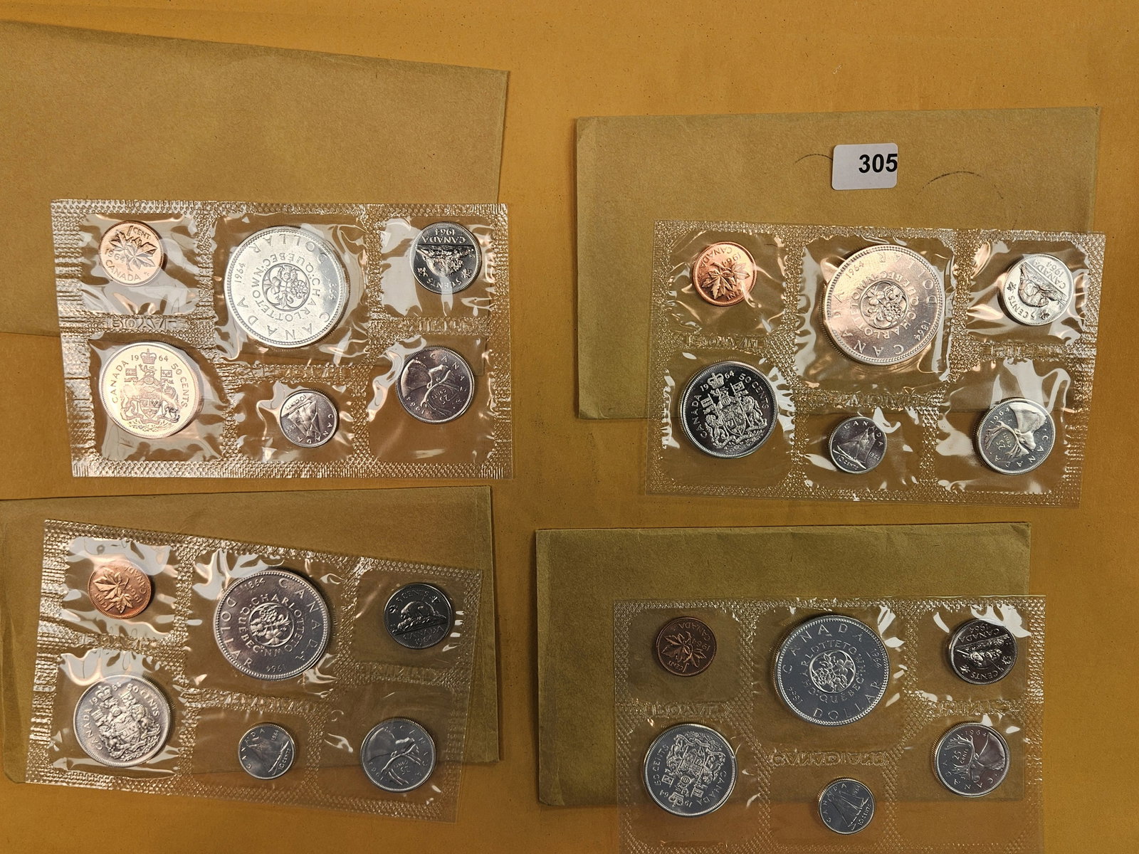 Four GEM Prooflike Silver Canadian Coin Sets (1 of 2)