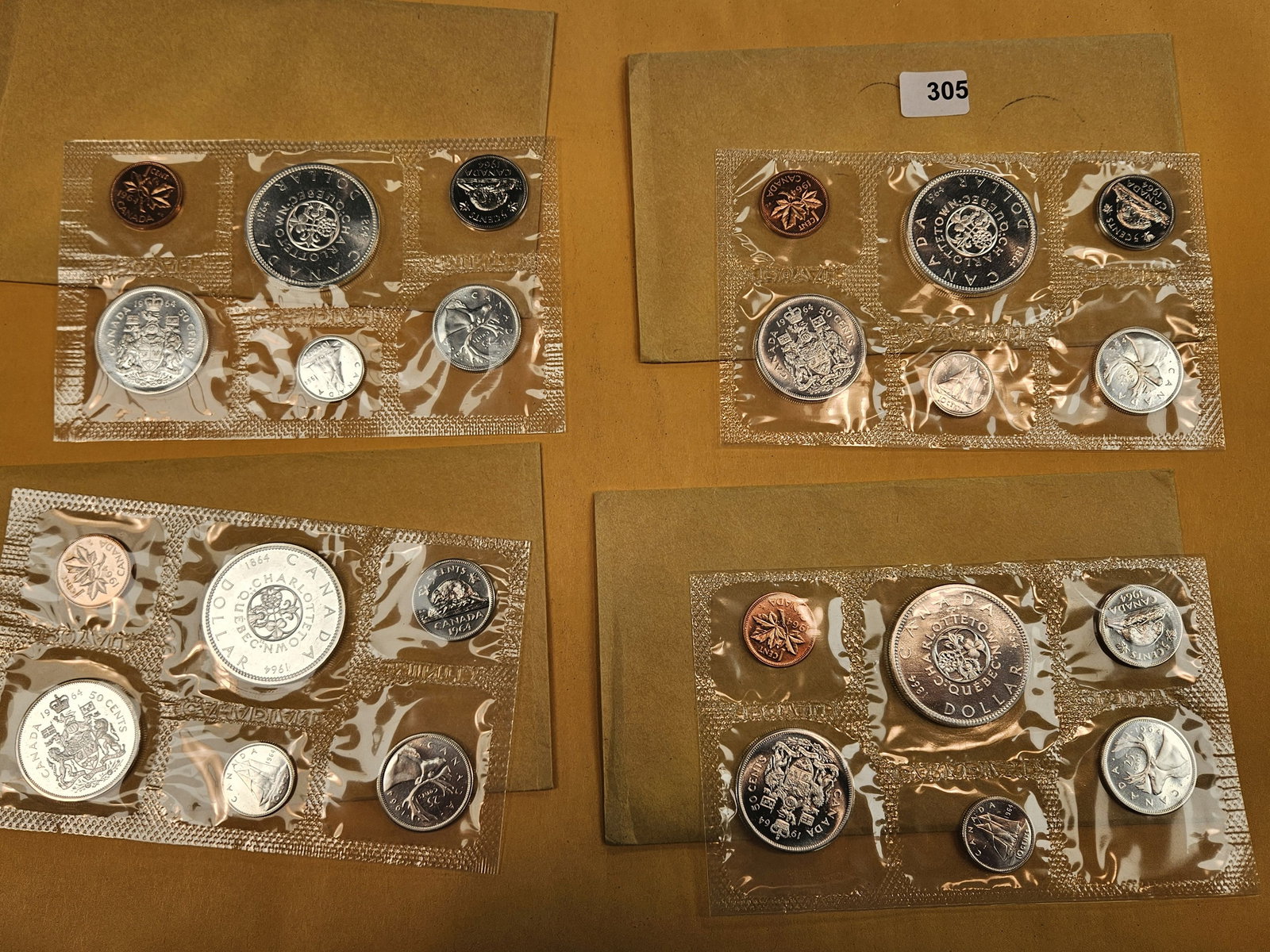 Four GEM Prooflike Silver Canadian Coin Sets - 2