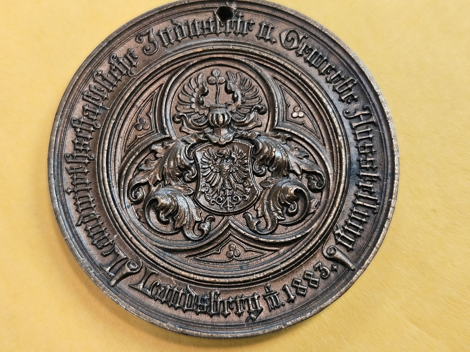 GEM 1885 German Bronze Agricultural Medal (1 of 9)