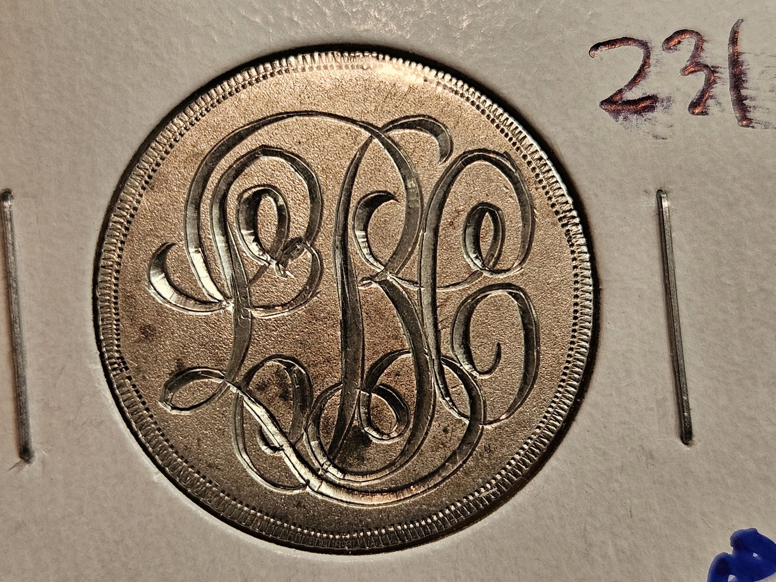 Three cool, silver, Love Tokens - 6