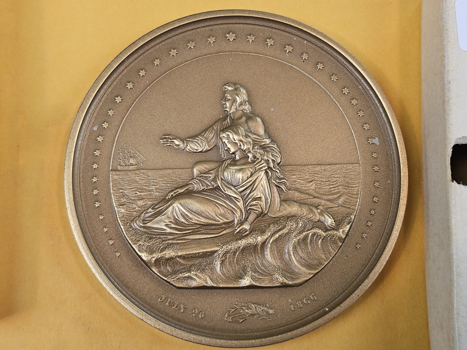 Large 1866 US MINT Restrike Medal - 2