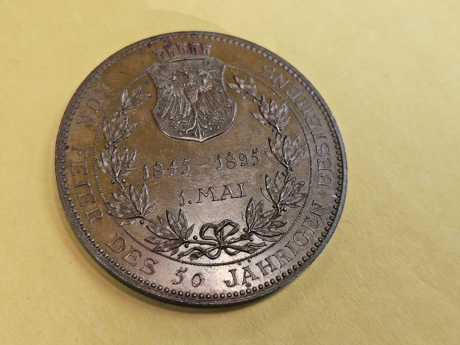 GEM Prooflike German Bronze Medal - 7