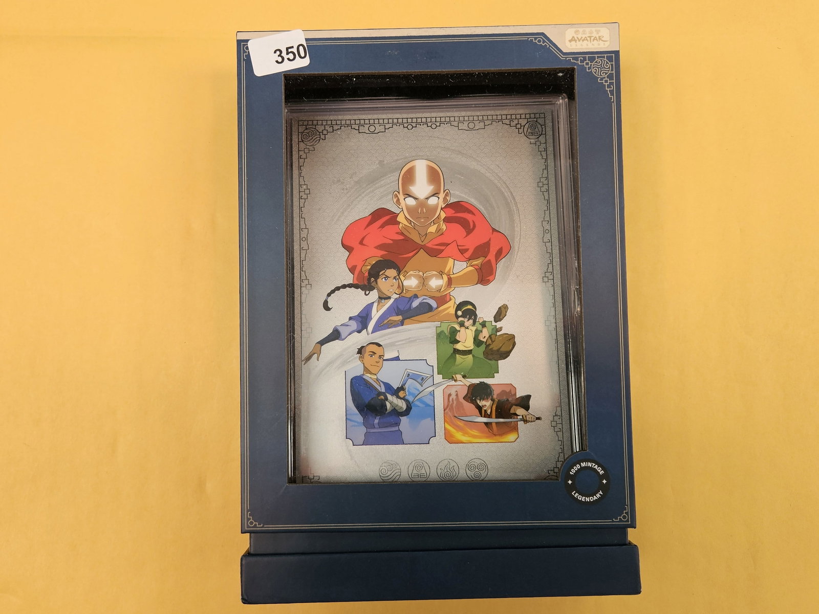 RARE SILVER!!!: 2025 TEAM AVATAR 5 GRAM SILVER NOTE. THE NOTE INCLUDES A FULL COLOR DESIGN OF AANG, KATARA, SOKKA, TOPH, AND ZUKO. THERE WERE ONLY 1000 PRODUCED AND ARE SELLING ONLINE FOR 4165