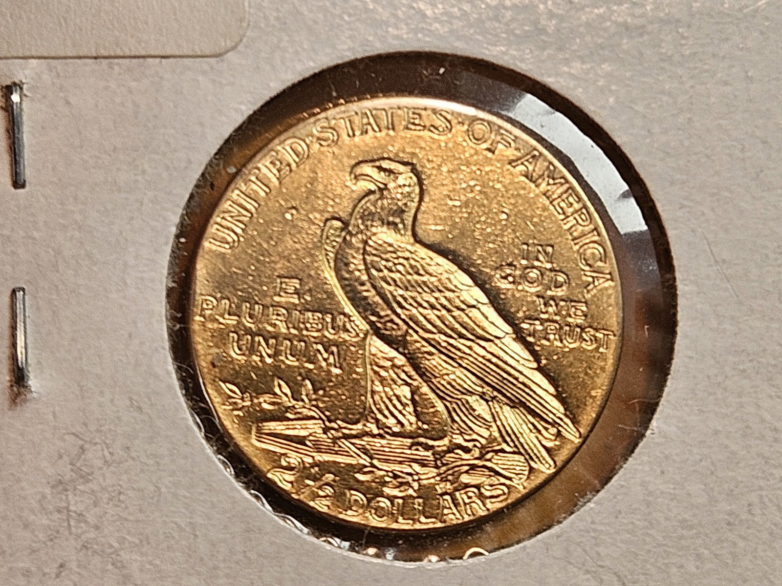 GOLD! Brilliant About Uncirculated plus - details 1929 Indian Head Gold $2.5 Dollars - 3