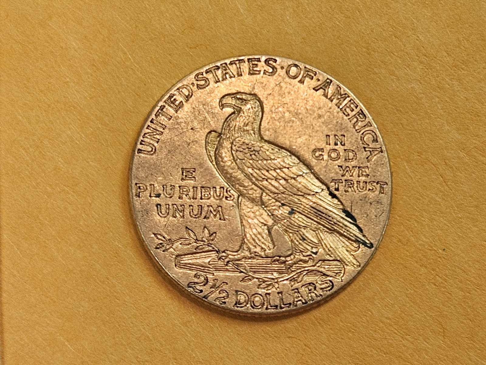 GOLD! Brilliant About Uncirculated Plus 1927 Indian Head Gold $2.5 Dollars - 3