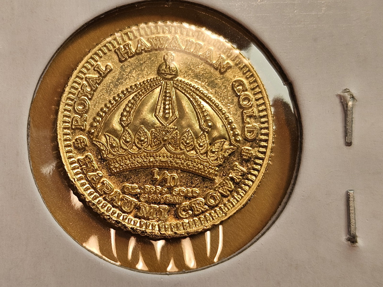 GOLD! Proof Deep Cameo 1990 Hawaii Gold Hapaumi Crown - 4