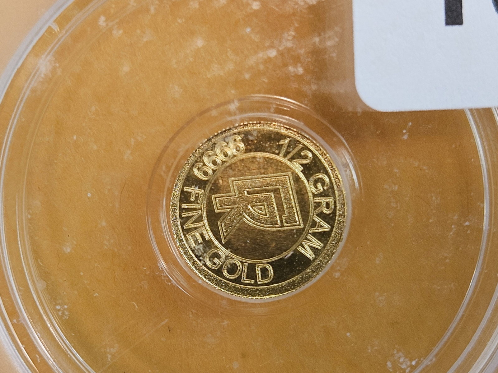 GOLD! PERFECT! ICG Clean Ripz .9999 fine gold round in Mint State 70 Prooflike: No Date. Weighs One-half Gram