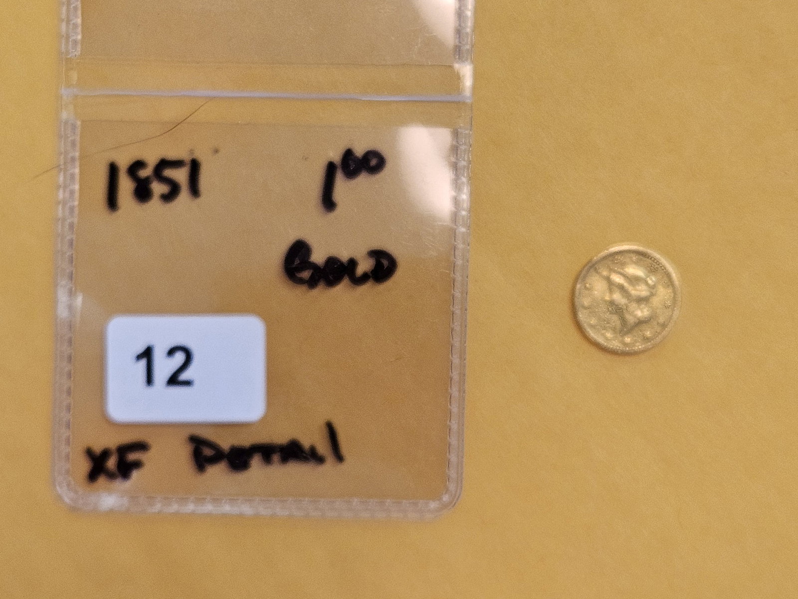 GOLD! 1851 Gold Dollar - 2