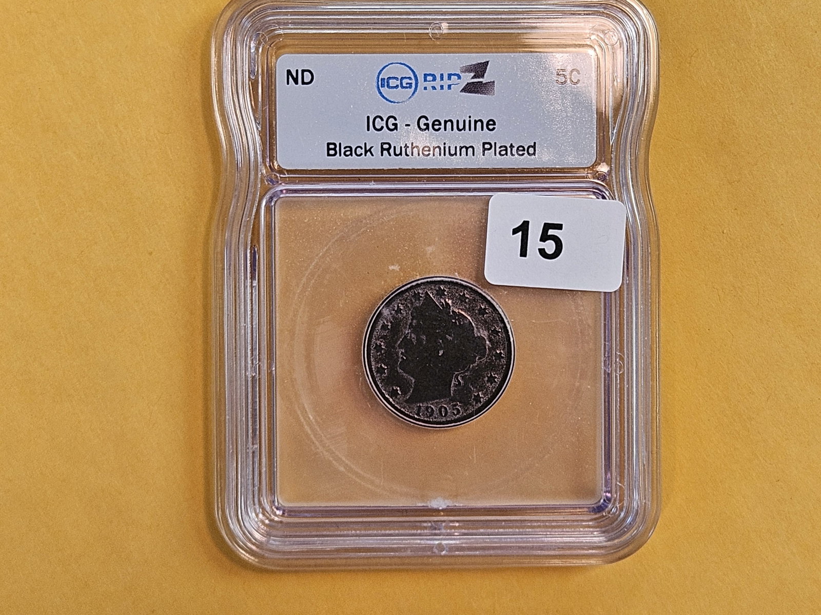 ICG Liberty "V" Nickel Black Ruthenium Plated - 2
