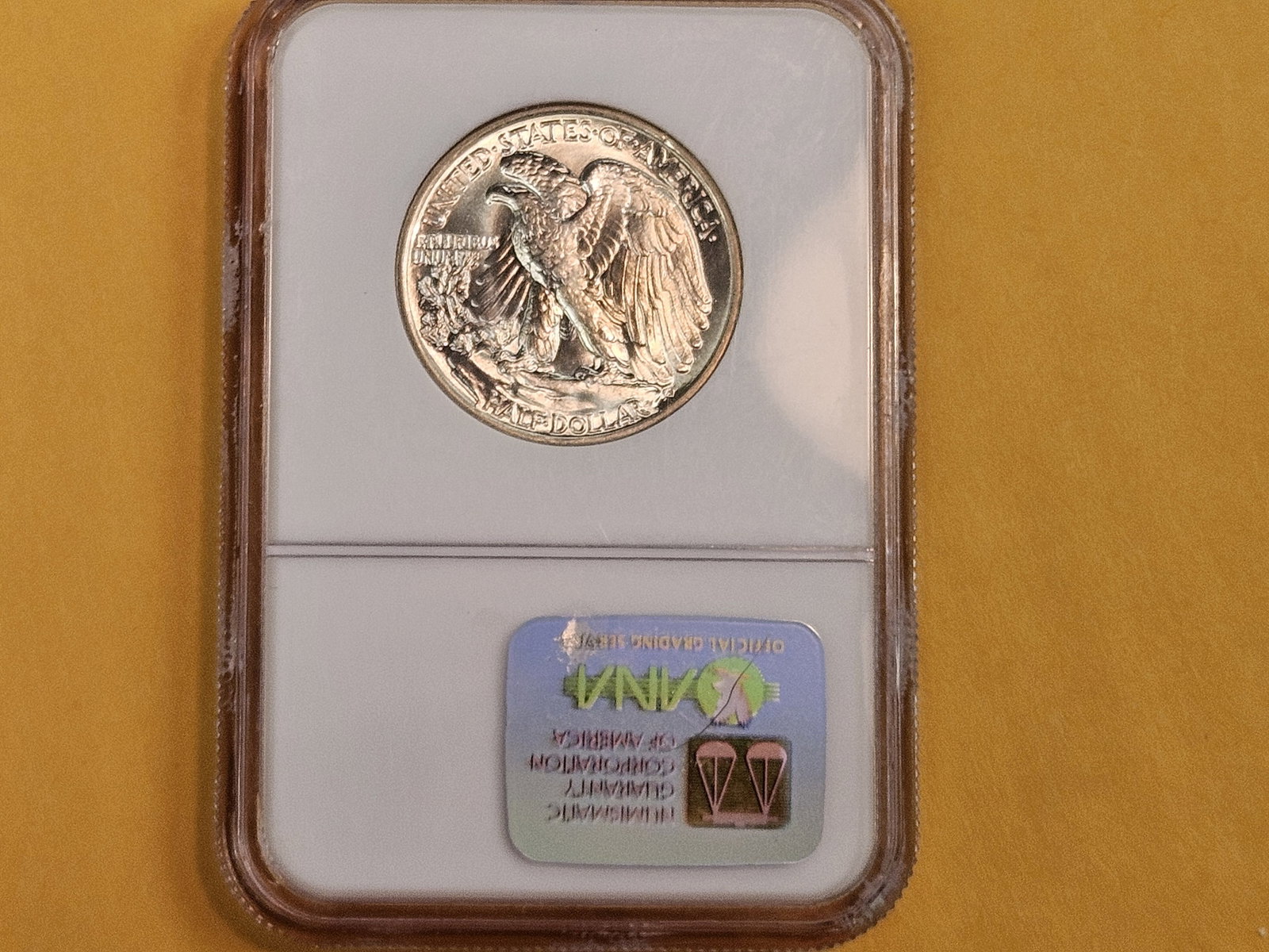 NGC 1943 Walking Liberty silver half dollar in Mint State 63 - 3