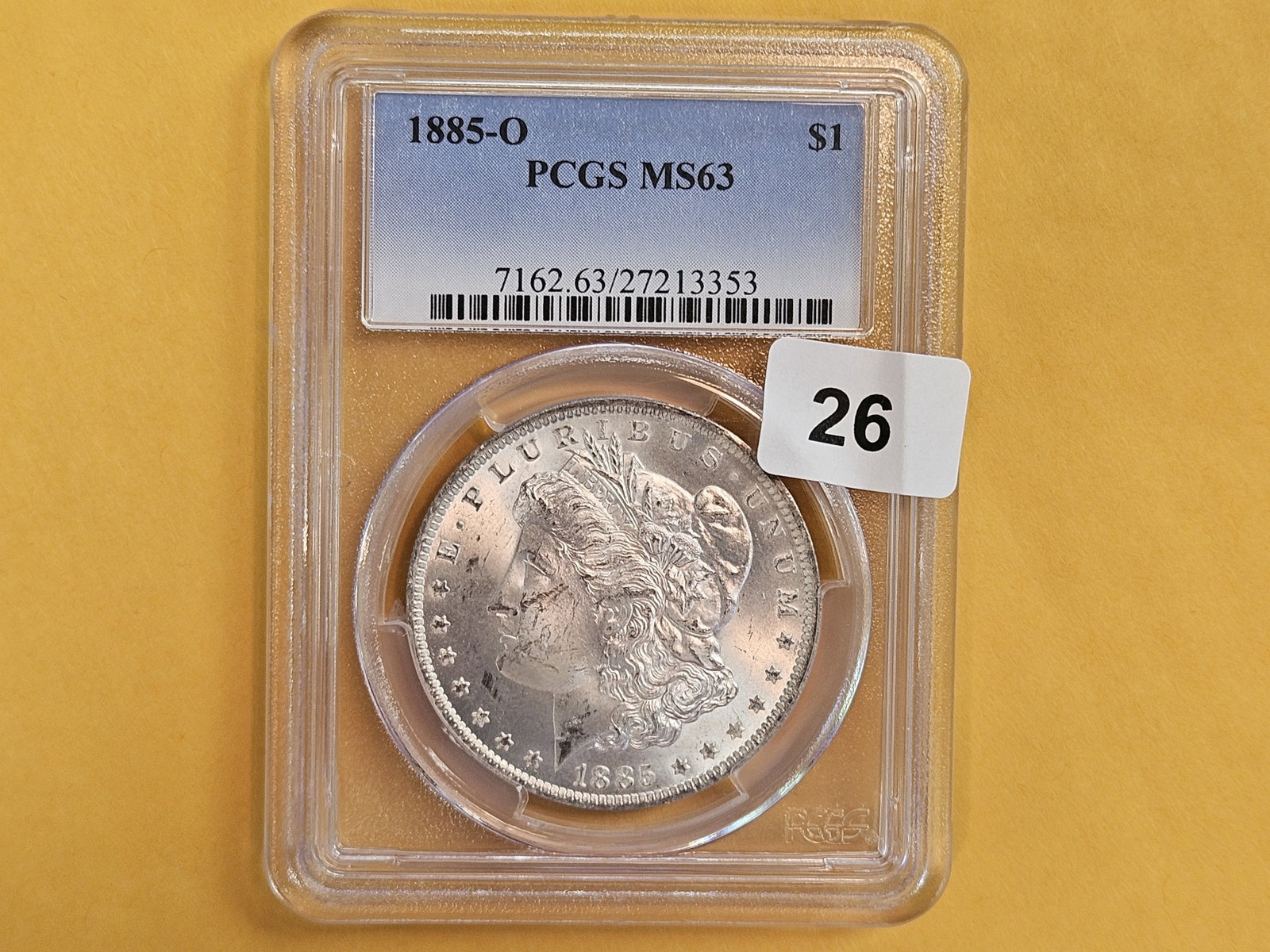 PCGS 1885-O Morgan Dollar in Mint State 63 - 2