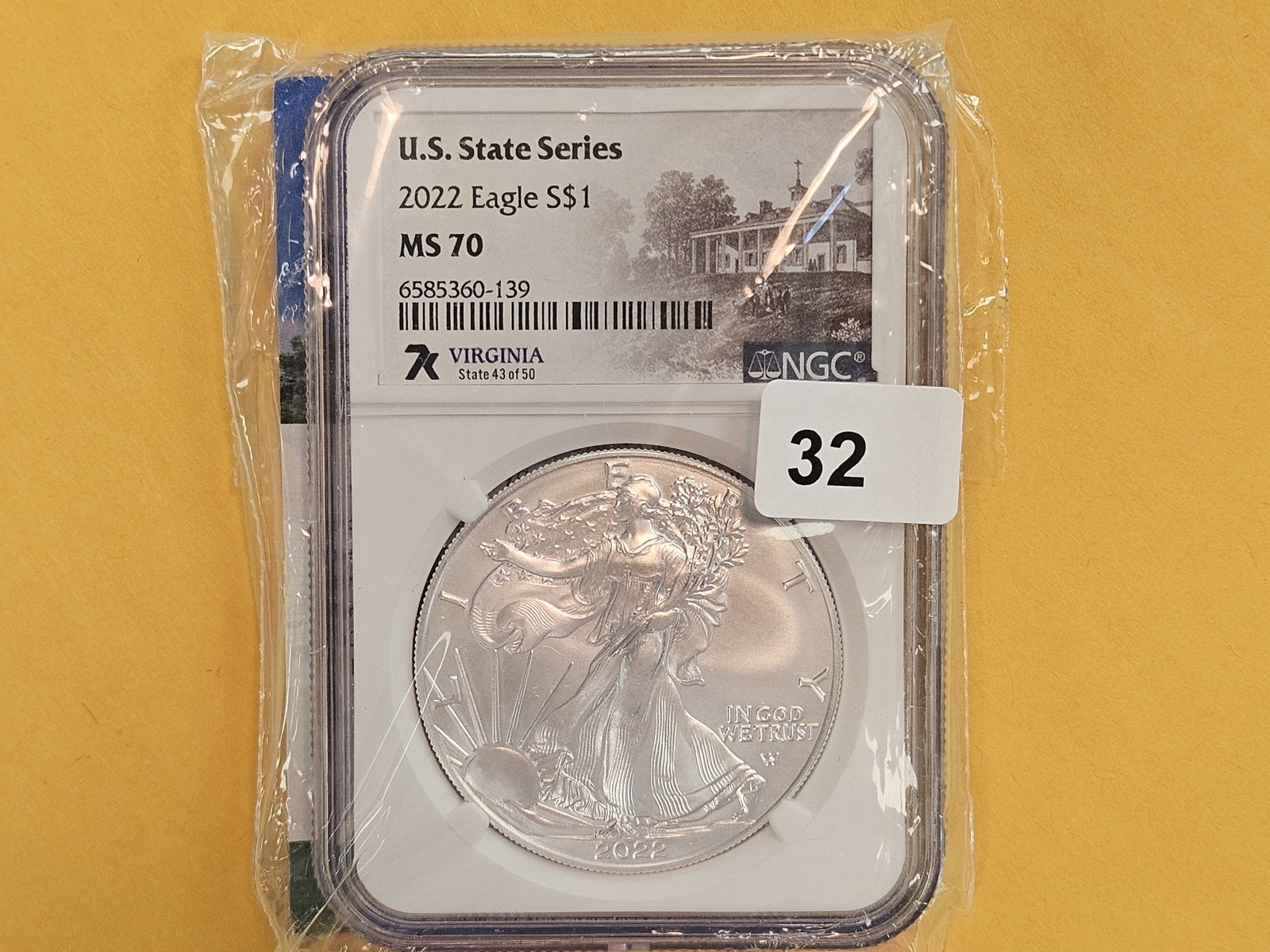 PERFECT! NGC 2022 American Silver Eagle in Mint State 70 (1 of 2)