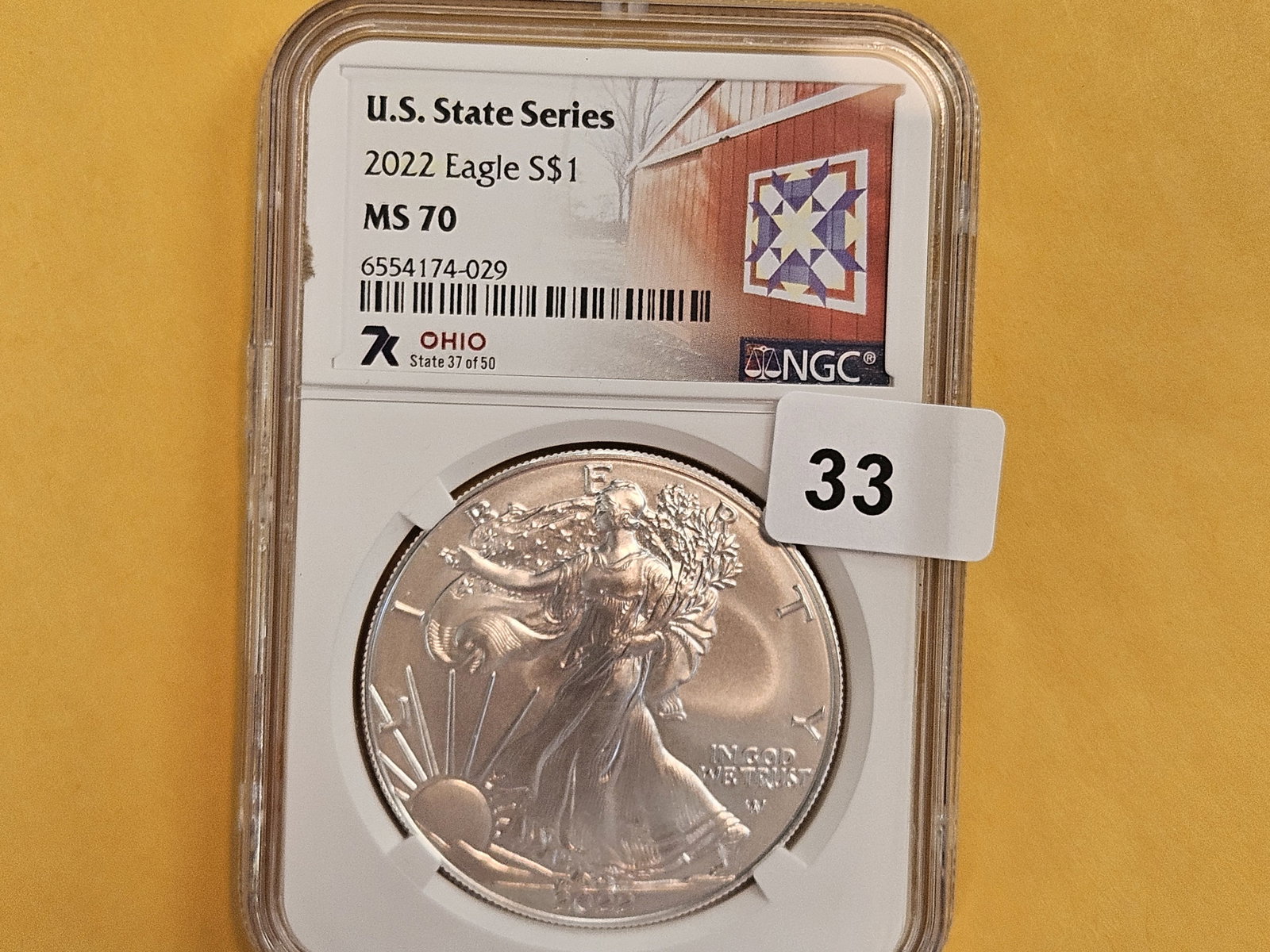 PERFECT! NGC 2022 American Silver Eagle in Mint State 70 (1 of 2)